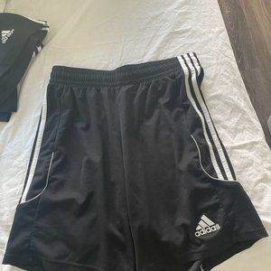 2x Black Adidas Running Shorts